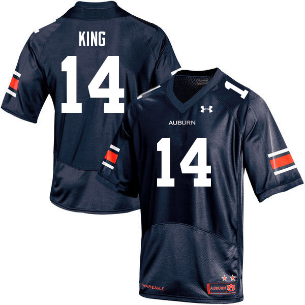 Men's Auburn Tigers #14 Landen King Navy 2022 College Stitched Football Jersey